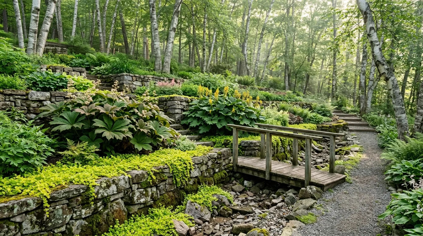 Small Shade Garden Near the House